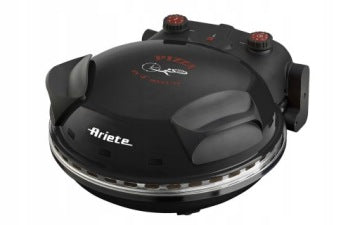 Ariete 917/00 Pizza Italia Black Pizza Oven with Heat-Resistant Stone, 400°C