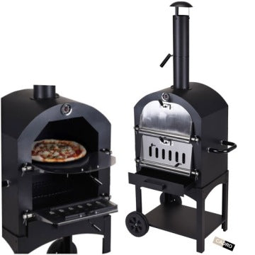 Outdoor Charcoal and Wood Pizza Oven, 67 x 47.5 x 156 cm