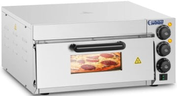 Royal Catering RCPO-2000-1PE Single-Chamber Pizza Oven, 2000 W