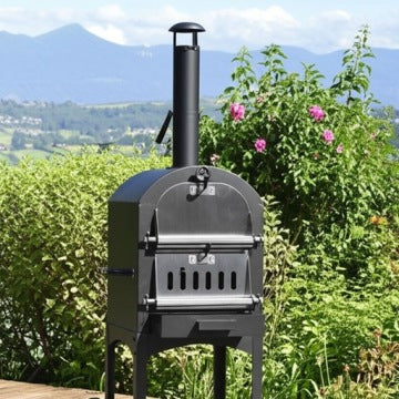 Outdoor Charcoal and Wood Pizza Oven, 67 x 47.5 x 156 cm