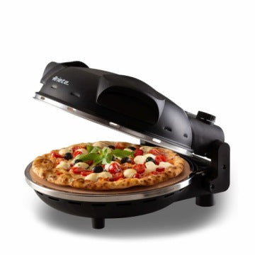 Ariete 917/00 Pizza Italia Black Pizza Oven with Heat-Resistant Stone, 400°C